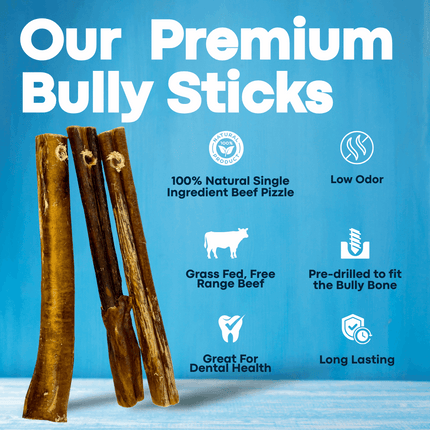 7" Thin Bully Sticks - Bully Bone Included