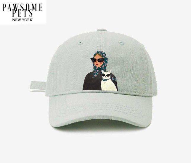 Embroidered Cat Mom Baseball Cap