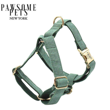 STEP IN HARNESS in olive green color, stylish and comfortable dog accessory for all breeds.