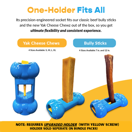 Yak Cheese & Bully Stick Combo Pack with Chew Holder