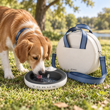 On-the-Go Water Kit – Self-Filling Bowl + Insulated Carry Bag
