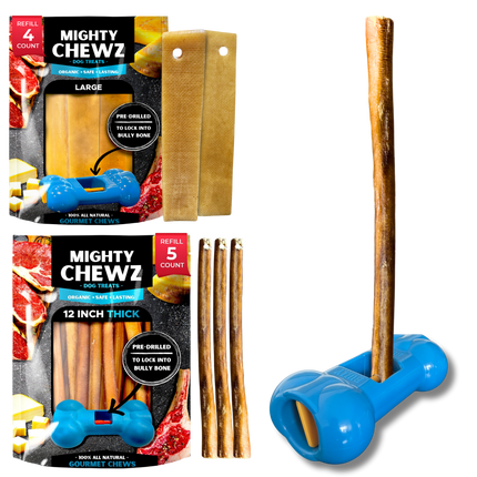 Yak Cheese & Bully Stick Combo Pack with Chew Holder