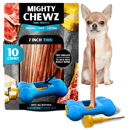 7" Thin Bully Sticks - Bully Bone Included