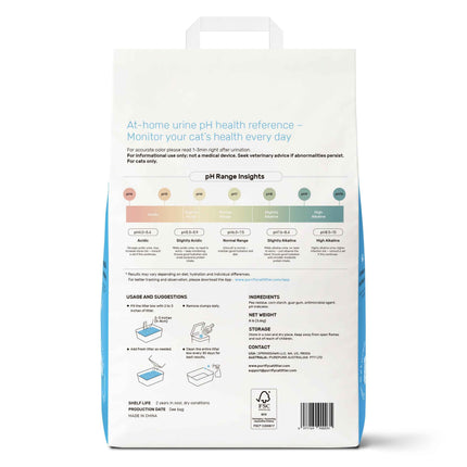 Plant-Based Clumping Cat Litter – Color-Changing pH Indicator
