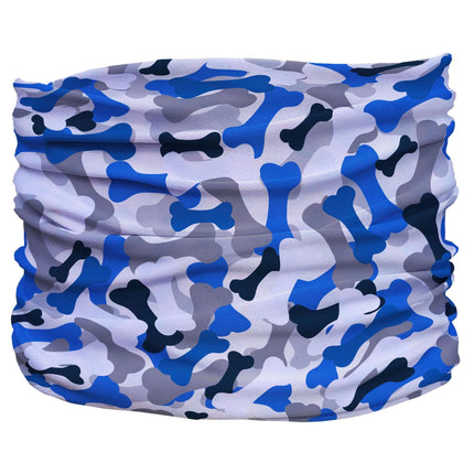 Bone Camo Blue Pup Scruff-1