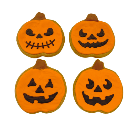 Jack O' Lantern Dog Cookie