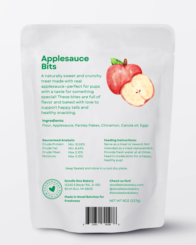Apple Cinnamon Dog Biscuits (1/2 lb)