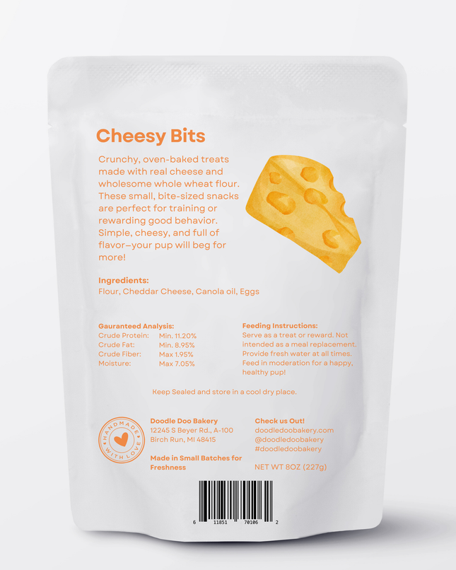 Cheese Bits Dog Biscuits (1/2 lb)