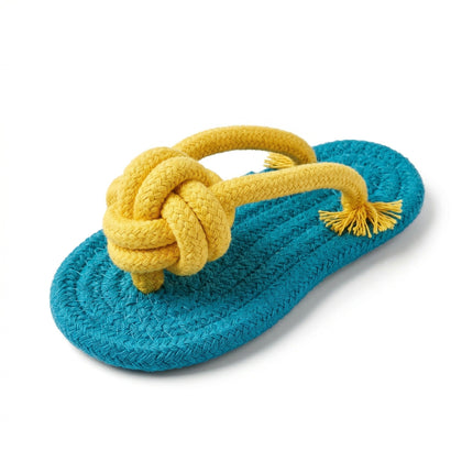 Holiday Rope Toy Trio – Reindeer, Squirrel & Slipper
